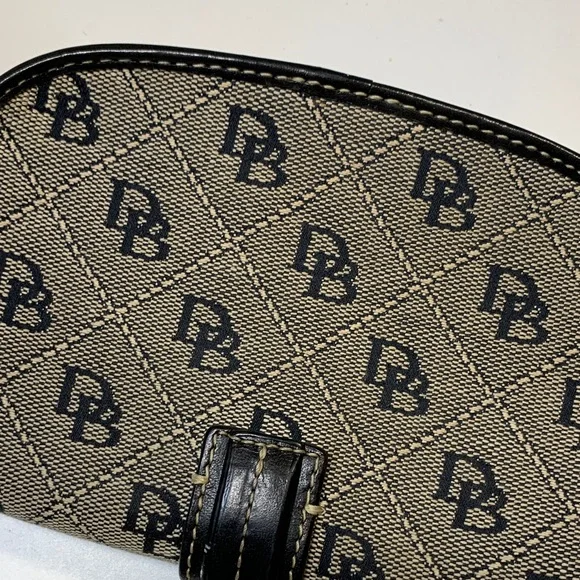 Dooney & Bourke Black and Beige Crossbody Bag - Picture 3 of 5